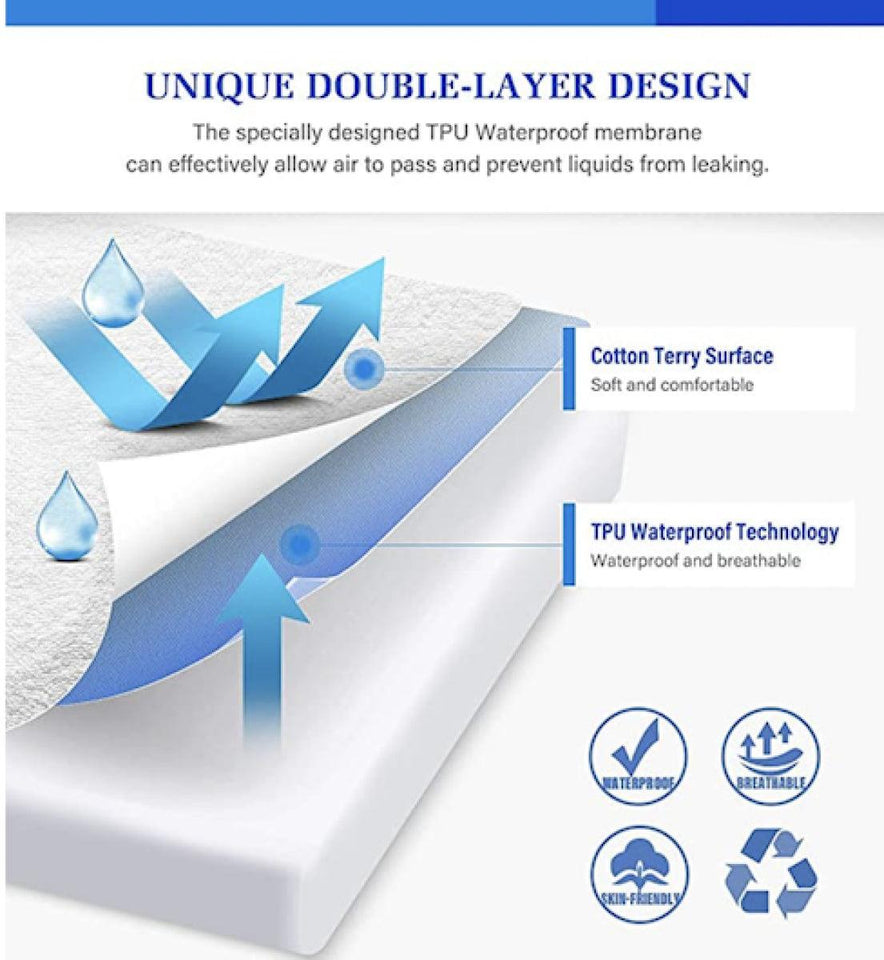 Universal Shoppe Waterproof Mattress Protector Cover